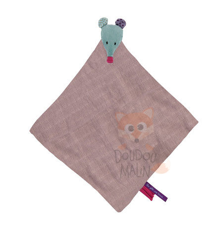  les jolis pas beaux baby comforter mouse purple blue 